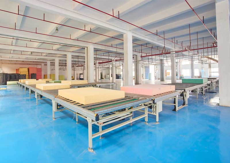 Automatic mattress production line